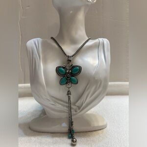 Beautiful necklace with butterfly pendant